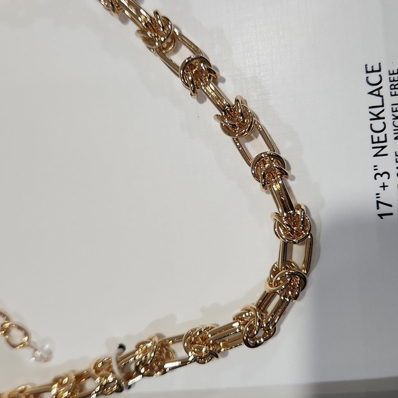 🔹️House of Harlow 🔹️1960 gorgeous chain Link Gold Tone 17" Necklace - Picture 3 of 7